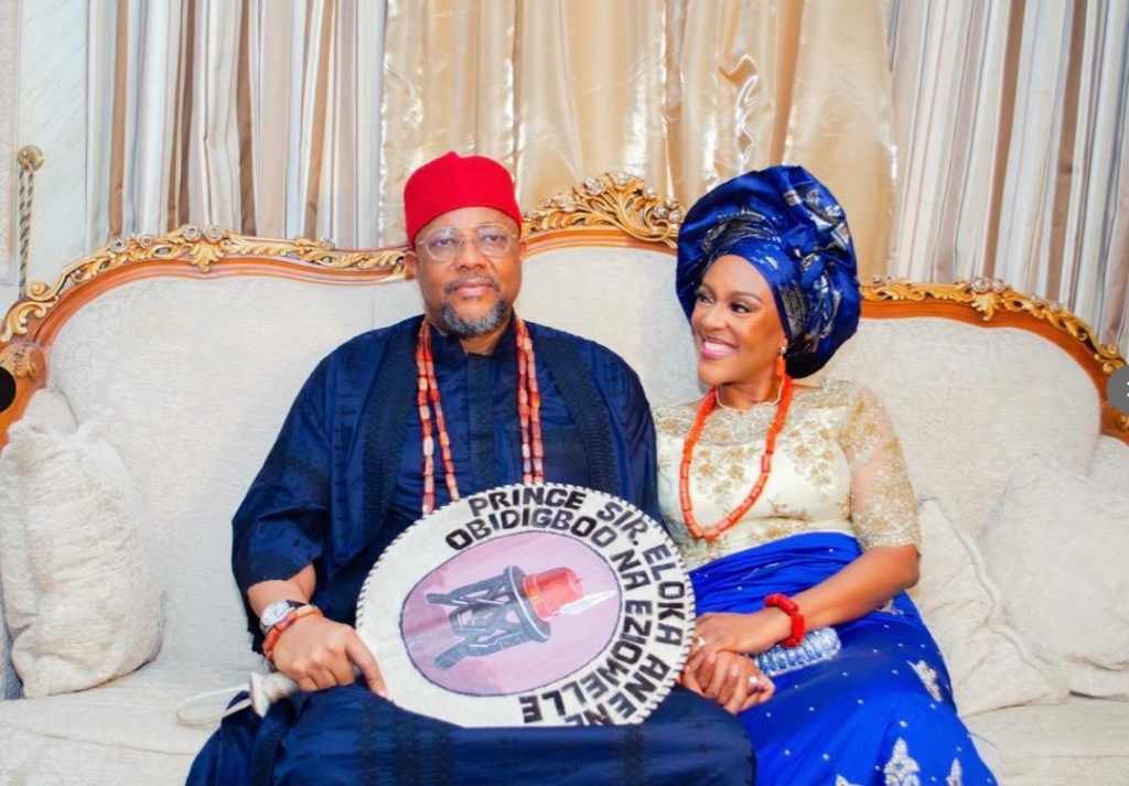 Prince Eloka Anene Inducted into the Cabinet of Owelle Eziowelle Prince Eloka Anene and his wife, Princess Amaka Anene