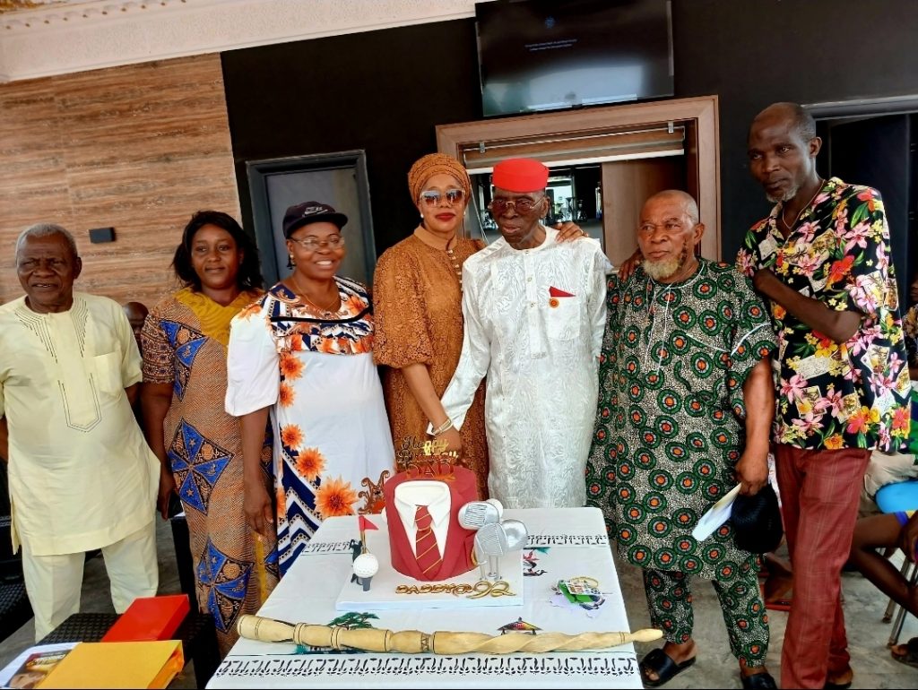 Dr. Tim Menakaya Marks 92nd Birthday dr. tim, wife and some extended family members