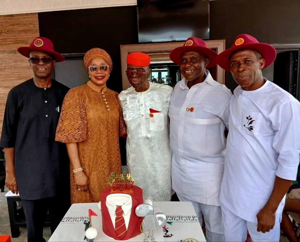 Dr. Tim Menakaya Marks 92nd Birthday prince ezenwa, barr. ogo, dr. tim menakaya, chief sunny nwachukwu, others