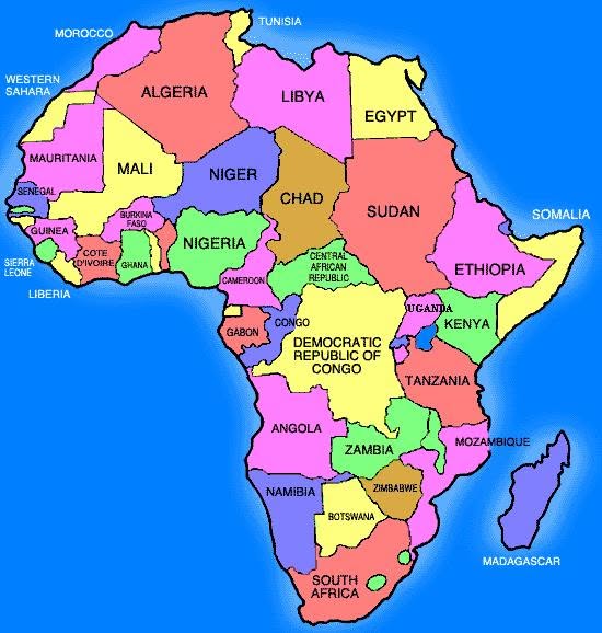the map of africa